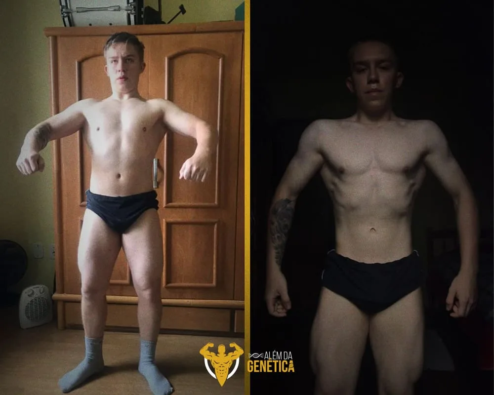 Aluno ADG — antes e depois: transformação corporal com o método ADG